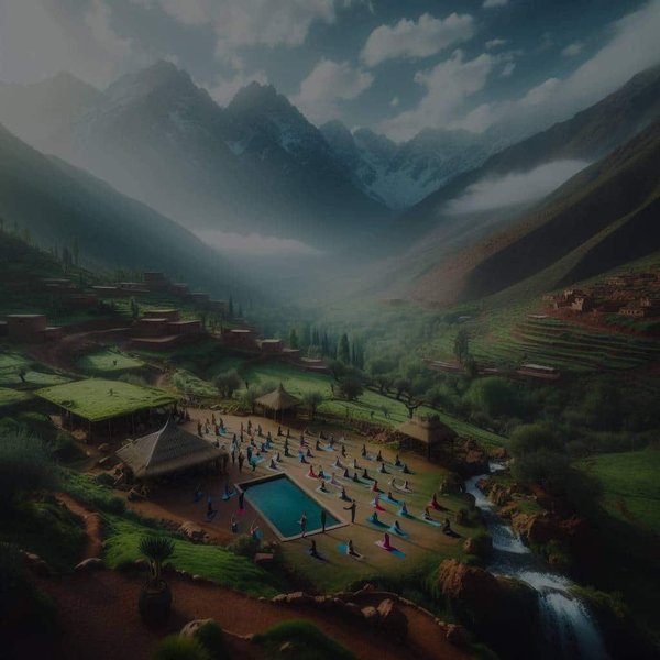 Où faire une retraite de yoga dans les montagnes de l'Atlas au Maroc ?