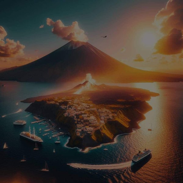 Est-il possible de faire une croisière qui inclut de la randonnée sur les volcans actifs d'Italie?