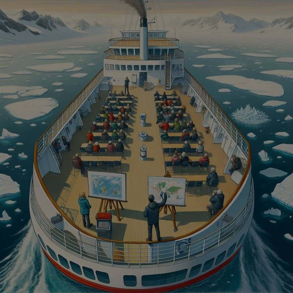 Quels itinéraires de croisière traversent le cercle polaire arctique avec des conférences sur le climat?
